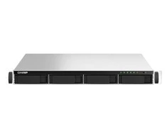 Serveris QNAP TS-464U-RP NAS Rack (1U) Intel® Celeron® N5095 8 GB DDR4 0 TB QNAP Turbo System Aliuminio, Juodas