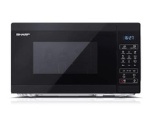 Sharp Aštrus | Mikrobangų krosnelė su grotelėmis | YC-MG02E-B | Laisvai stovintis | 800 W | Grilis | Juodas