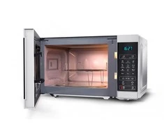 Sharp YC-MG02E-W mikrobangų krosnelė Stalviršis 20 L 800 W Mėlyna, Baltas