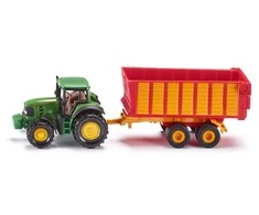 SIKU traktorius John Deere su Siloso priekaba, 1650