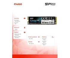 Silicon Power SSD P34A60 256 GB, M.2 PCIe Gen3 x4 NVMe, 2200/1600 MB/s