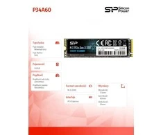 Silicon Power SSD P34A60 512GB, M.2 PCIe Gen3 x4 NVMe, 2200/1600 MB/s