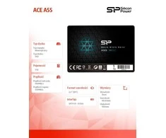 Silicon Power A55 1000 GB, SSD sąsaja SATA, Rašymo greitis 530 MB/s, Skaitymo greitis 560 MB/s