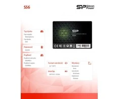 Silicon Power | S56 | 240 GB | SSD form factor 2.5" | Solid-state drive sąsaja SATA | Skaitymo greitis 460 MB/s | Rašymo greitis 450 MB/s