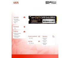 SILICON POWER COMPUTER &amp; COMMUNICAT SILICON POWER SSD US75 1TB M.2 PCIe NVMe Gen4x4 NVMe 1.4 7000/6000MB/s