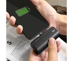 Silicon Power Bank | QD50 | 5000 mAh | USB-C | Juodas