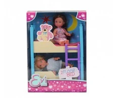 Simba Doll Evi rinkinys iš 2 lėlių dviaukštės lovos priedų