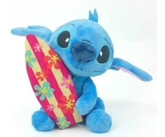Mattel Disney pliušinis žaislas Stitch su lenta, 25 cm, mėlynas