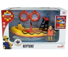 SIMBA Ugniagesys Sam Boat Neptūnas su figūrėlėmis