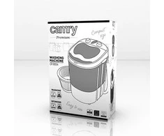 Skalbimo mašina Camry CR 8054 Mini skalbimo mašina su gręžimo funkcija, Skalbimo talpa iki 3kg, Gręžimo galia iki 1kg, Baltai pilka