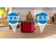 Sumuštinių keptuvas Bosch TAT2M124 Kompaktinis skrudintuvas, MyMoment, Raudona