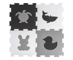 Smily Play Contrast Foam Mat Animals 9vnt. dėlionė 84354
