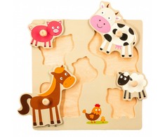 SMILY PLAY SPW83798 medinių naminių gyvūnėlių dėlionės