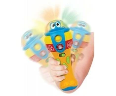Smily Vaikiškas mikrofonas su garso ir šviesos efektais WinFun