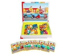 SMILY PLAY SP83883 transporto priemonių magnetinis dėlionės