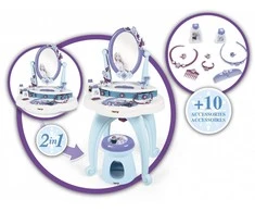 Smoby Frozen kosmetinis staliukas 2in1