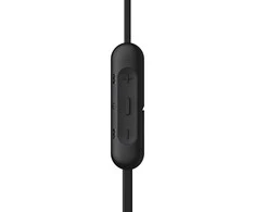 Belaidės į ausį įdedamos ausinės Sony WI-C310B su mikrofonu, Juodos