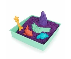 Spin Master Kinetic Sand – Smėlio dėžės rinkinys – violetinė (6067477)