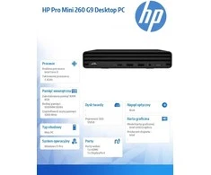 Hewlett Packard (HP) HP Pro Mini 260 G9 Intel® Core™ i3 i3-1315U 8 GB DDR4-SDRAM 512 GB SSD Windows 11 Pro Mini PC Juodas
