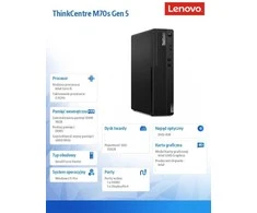 Stacionarus kompiuteris Lenovo Kompiuteris ThinkCentre M70s G5 SFF 12U80006PB W11Pro i5-14400/16GB/512GB/INT/DVD/3YRS OS