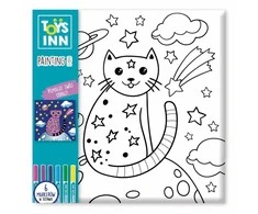 Stnux Spalvinimo rinkinys su katinu ir markeriais