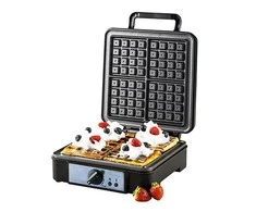 Adler | Vaflinė | AD 3049 | 1200 W | Number of pastry 4 | Belgium | Juodas