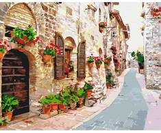 Symag Paint it! Tapyba pagal skaičius. Gėlių gatvė 40x50x1.5 cm