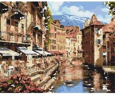 Symag Paint it! Tapyba pagal skaičius. Miestas prie upės 40x50x1.5 cm