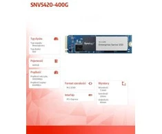 „SYNOLOGY SNV5420-400G“ 400 GB M.2 2280 SSD diskas, 3000 MB/s skaitymo, 1000 MB/s įrašymo greitis