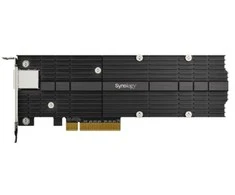 Kontroler Synology PCIe 3.0 x8 – 2x M.2 PCIe NVMe + 10Gbe Ethernet (E10M20-T1)
