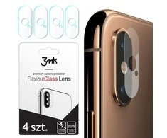 HYBRID GLASS 3MK FLEXIBLE GLASS LENS IPHONE XS MAX FOR CAMERA 4 PCS.