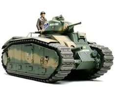 Tamiya prancūzų tankas B1 bis 1/35 plastikinis surenkamas modelis