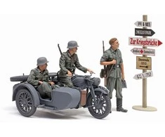 Konstruktorius Tamiya Zündapp KS600 motociklas ir šoninė priekaba 35384