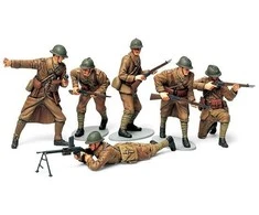 Tamiya prancūzų pėstininkų figūros 1/35 plastikinis rinkinys