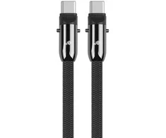 TB 2in1 USB C laidas, raištelis, 1m, juodas