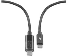 TB Kabelis USB C - USB C 1m su LED įkrovimo galios indikatoriumi (100 W)