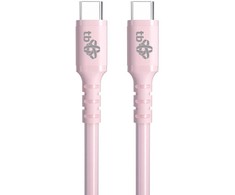 TB Touch TB Kabelis USB C - USB C 60W żelowy 1m rožinė
