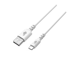 TB USB-USB C kabelis 2 m silikoninis baltas Quick Charge