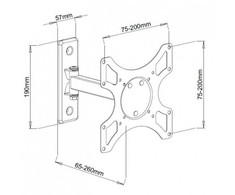 Techly ICA-LCD-2901WH televizoriaus laikiklis 94 cm (37") Balta