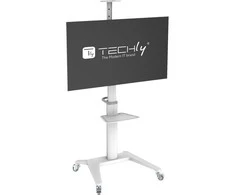 Laikiklis TECHLY Itin modernus Aliuminio televizoriaus krepšelis televizoriui nuo 37 colių iki 70 colių Baltas