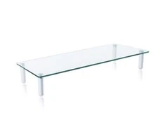 Techly ICA-MS 461 monitoriaus laikiklis arba stovas 81,3 cm (32") Laisvai stovintis Permatomas, Balta
