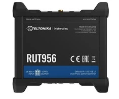 Šakotuvas Teltonika | Industrial Maršrutizatorius | RUT956 | 802.11n | 10/100 Mbit/s | Ethernet LAN (RJ-45) jungtys 4 | Mesh Support No | MU-MiMO No | 2G/3G/4G | Antenna type 2 x SMA for LTE, 2 x RP-SMA for WiFi, 1 x SMA for GNSS | 1x USB 2.0