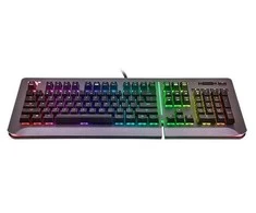 Klaviatūra Thermaltake Level 20 RGB KB-LVT-SSSRUS-01 (mechaninė, Audio, USB 2.0, (DE)key.lay., titano spalva