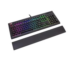 Klaviatūra Thermaltake Premium X1 RGB Cherry MX Mėlyna Sidabrinis KB-TPX-SSBRUS-01 (mechaninė, USB 2.0, juodos spalvos
