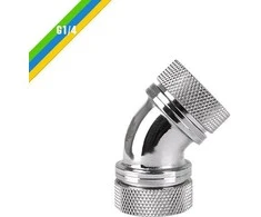 Thermaltake Kampinė jungtis G1 / 4 Chrome (CL-W098-CA00S- A)