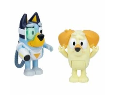 Bluey - Bluey figūrėlių 2 vnt. pakuotė - Staigmenos Blasterio kostiumas (90322)