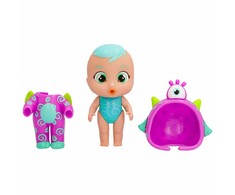 TM Toys Lėlė Cry Babies Magic Tears Jumpy Monsters Fuzz su silikoniniu kostiumu