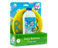 TM Toys Muilo burbulų rinkinys su medžiu ir skysčiu 0,4L, 3+, mėlyna/geltona