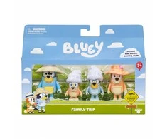BLUEY atostogų figūrėlė 4 vnt. šeimos kelionėms