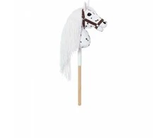 Tootiny Koń Mėgėjiškas arklys hoppihorse a4 leopardas - baltas, tarantulo kailis